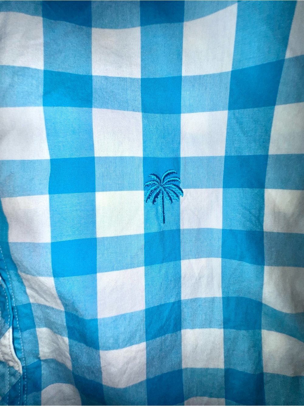 Lilly Pulitzer vintage Turquoise Blue White Gingham Belted Shirt Dress Size 8 - Picture 8 of 12